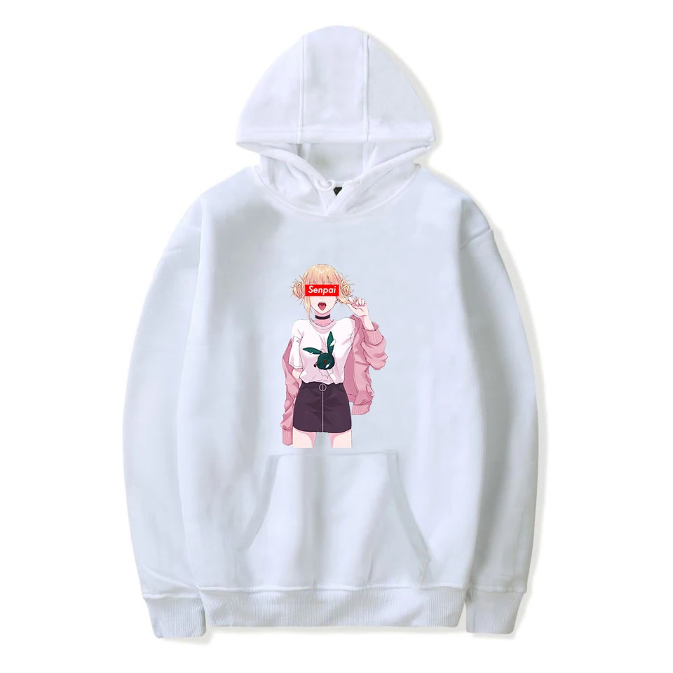 Худи Senpai 2D для женщин и мужчин модная Толстовка с длинным рукавом капюшоном лидер