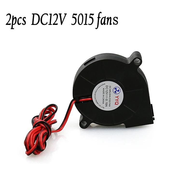 Вентилятор для 3D принтера Reprap Mendel Prusa I3 12 В 24 5015 2 шт.|3d printer parts fan|cooling fan 3d printer3d cooling |