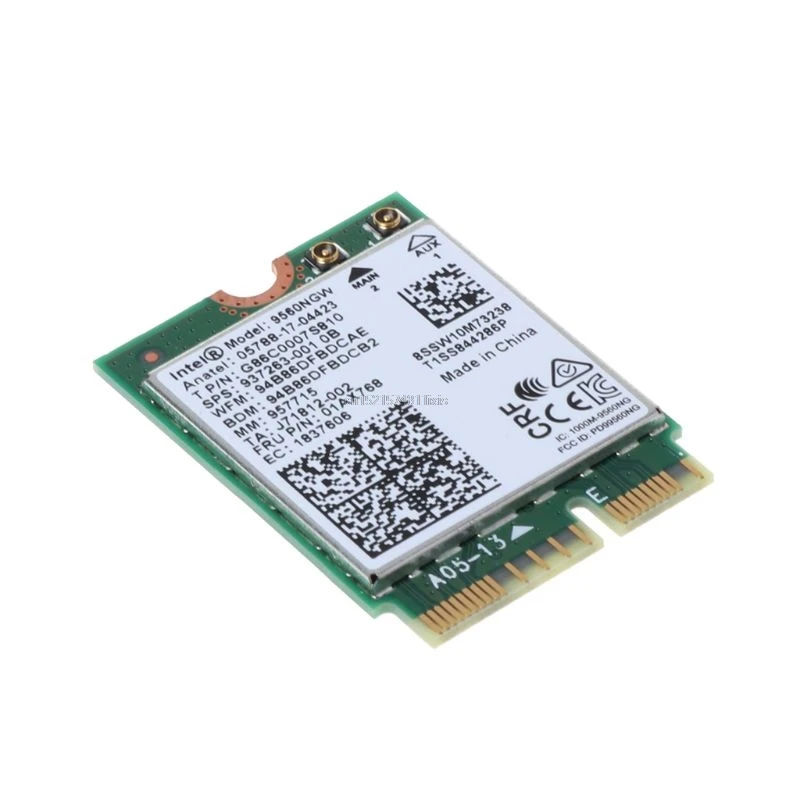1730 м Intel 9560NGW Беспроводная-пт NGFF M.2 CNVio Двухдиапазонная Bluetooth 5,0 Wifi карта 01AX768