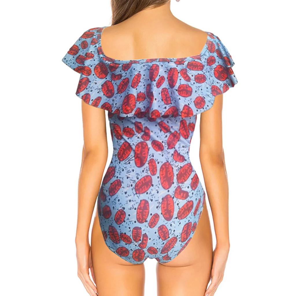 2019 Новый Модный женский сексуальный сиамский цельный бикини бюстгальтер с