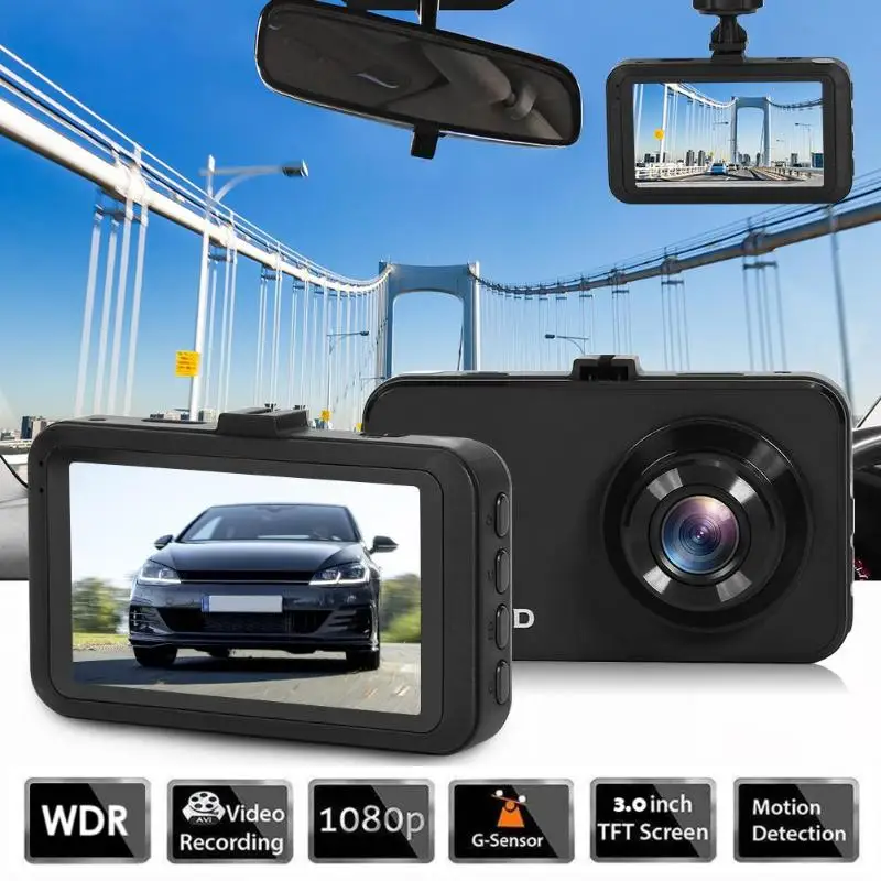 SD019 Автомобильный видеорегистратор Камера G30 Full HD 1080P 140 градусов для автомобилей