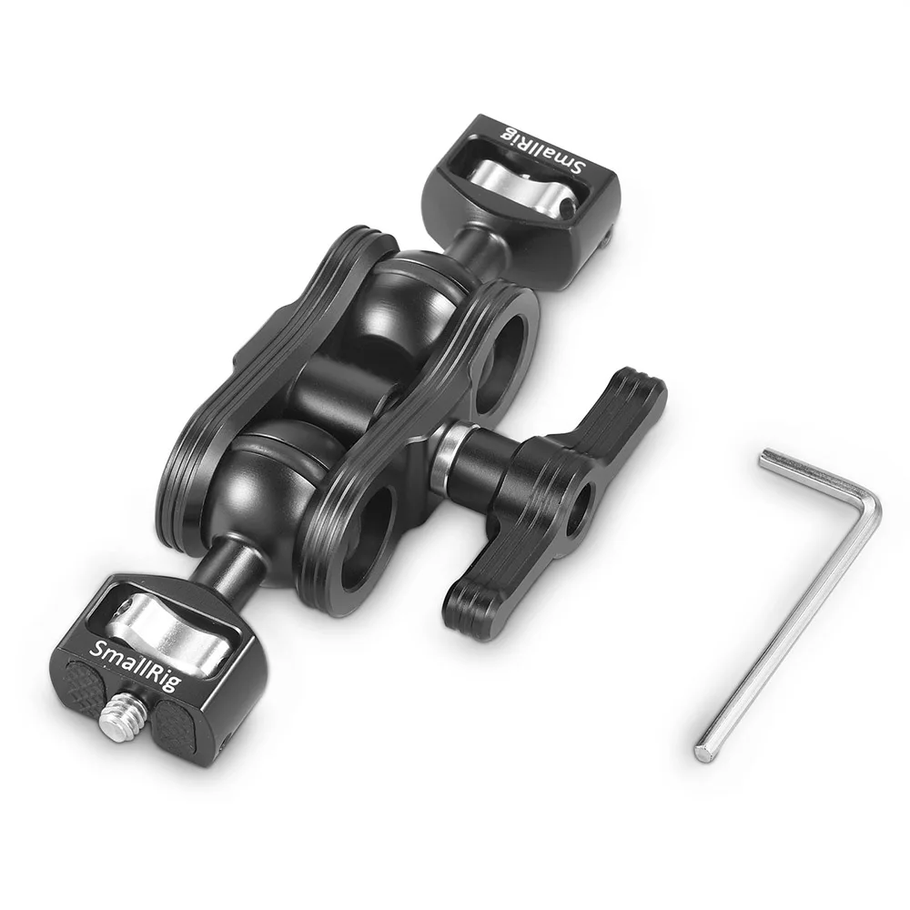 SmallRig БЫСТРОРАЗЪЕМНАЯ Артикуляционная Волшебная рукоятка с двойными шариковыми головками удлинитель+ 1/" Винты для DSLR Cage мониторы-2070