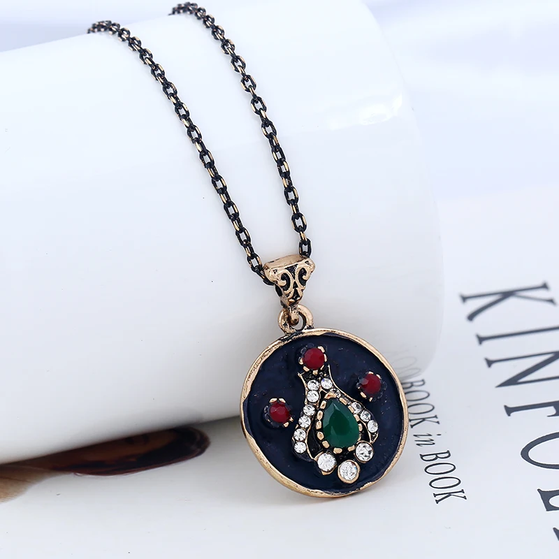 2017 новые ювелирные изделия богемные винтажные турецкие ожерелье с кулоном