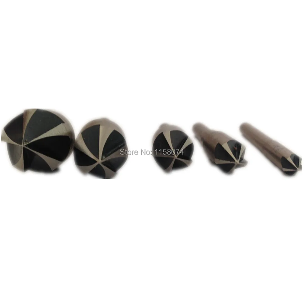 5pc 82 Degree 5 Flutes Angle Counter Sink Bit Tri-Flat Shank Countersink Drill Set Wood Chamfer 1/4" 3/8" 1/2" 5/8" 3/4" |