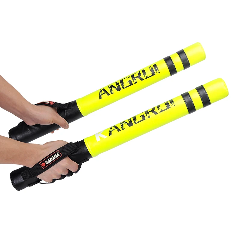 2pcs Yellow Kangrui Хорошее качество боксерская Целевая Подготовка палочки перчатки для тренировки удара ногами pad target MMA muay thai fighting прочные тренировочные инструменты фокус - Цвет: 2pcs Yellow Kangrui
