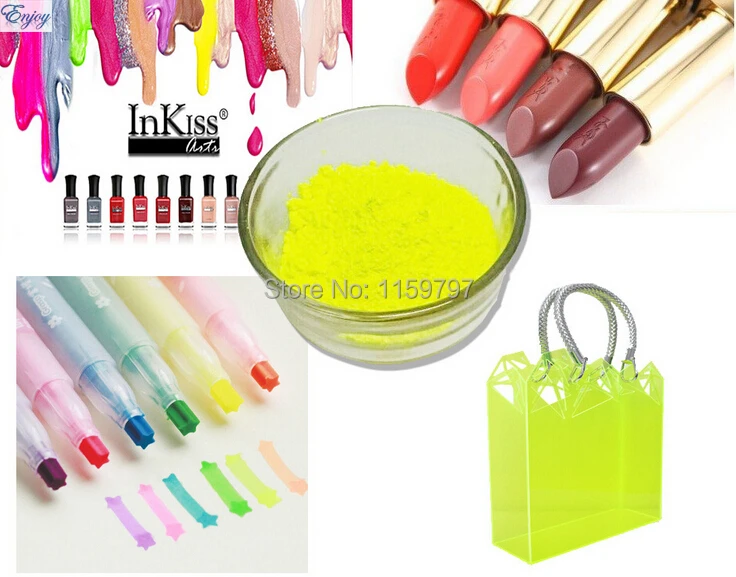 Розово Красного цвета флуоресцентный пигмент люминофор порошковый DIY Косметика