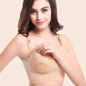 Бюстгальтер женский, кружевной, с вырезом спереди, чашка B, C, D, E, F, для беременных для грудного вскармливания