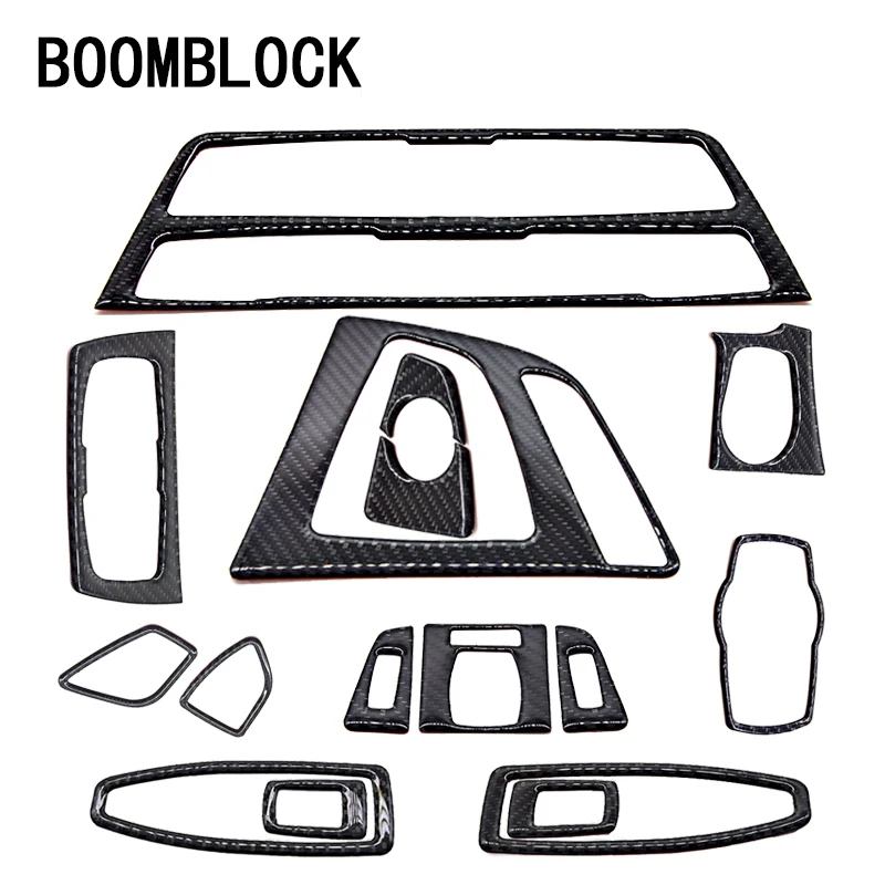 

BOOMBLOCK Car Carbon Fiber Covers For BMW F30 F35 3Series GT 320i 325i 328i Interior Decorative Stickers