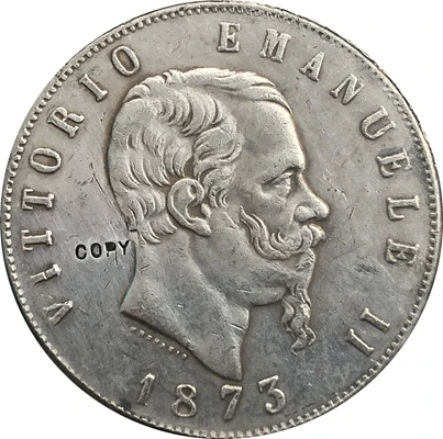 Копия монет 1873 Италия 5 лир|coin counting piggy bank|coin standmanufacturer bmw |