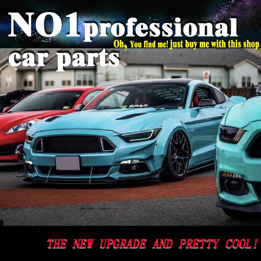OUMIAO автомобильный Стайлинг для Ford Mustang фары- полный светодиодный фонарь DRL светодиодный объектив двойной луч автомобильные аксессуары