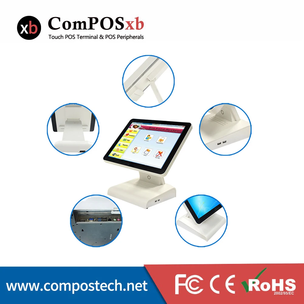 Windows системы Epos 15-дюймовый сенсорный экран все в одном POS для розничной точки