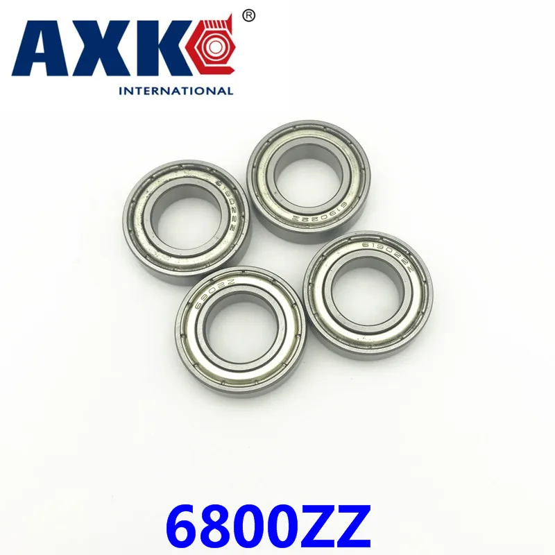 Axk 6800zz подшипник флейта (10 шт.) 10*19*5 мм Метрическая тонкая секция 6800 фонарей 6800z 61800