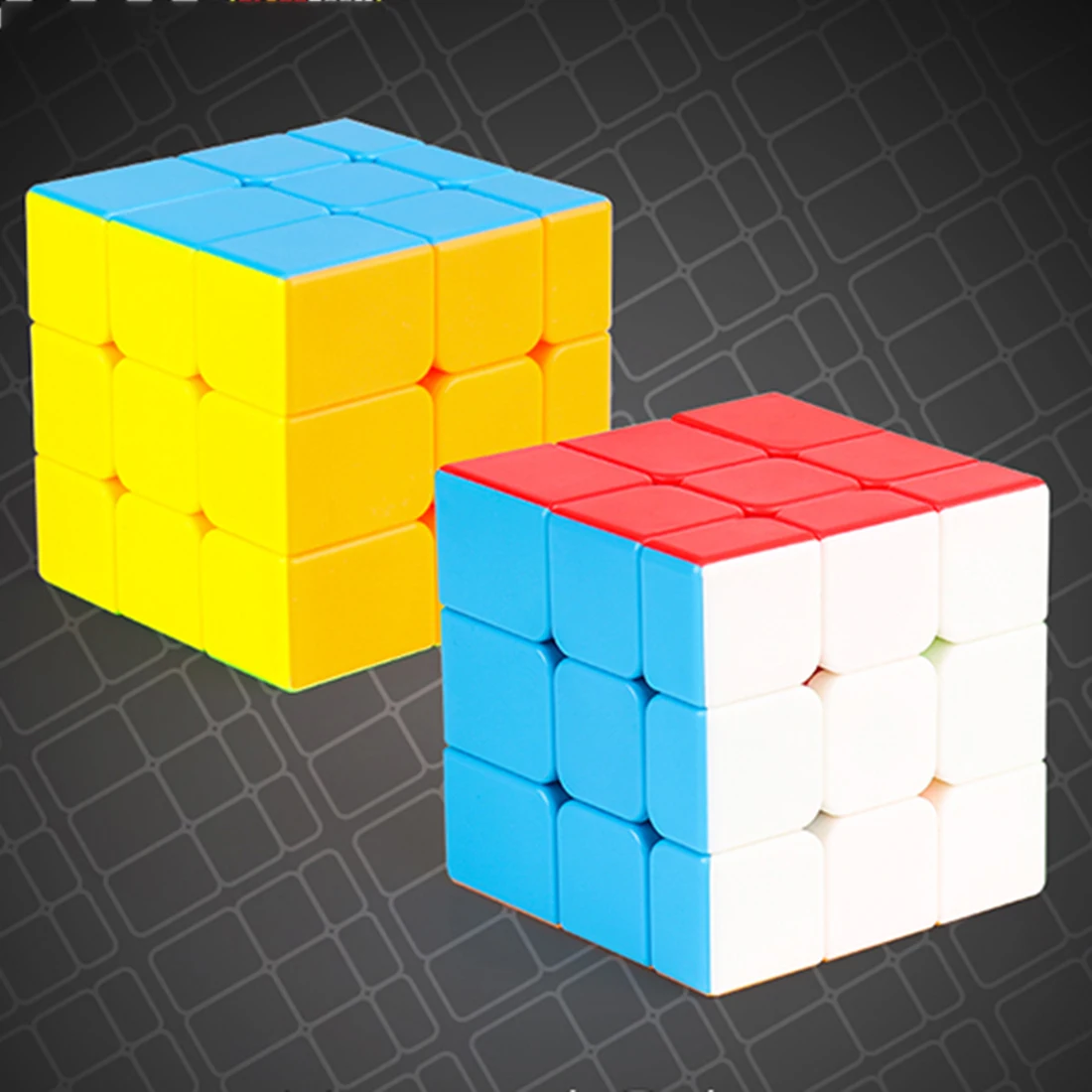 56 мм Классические игрушки куб неравный 3x3x3 ПВХ Стикеры Mofang jiaoshi волшебный куб, обучающие игры для мозга школа-красочный