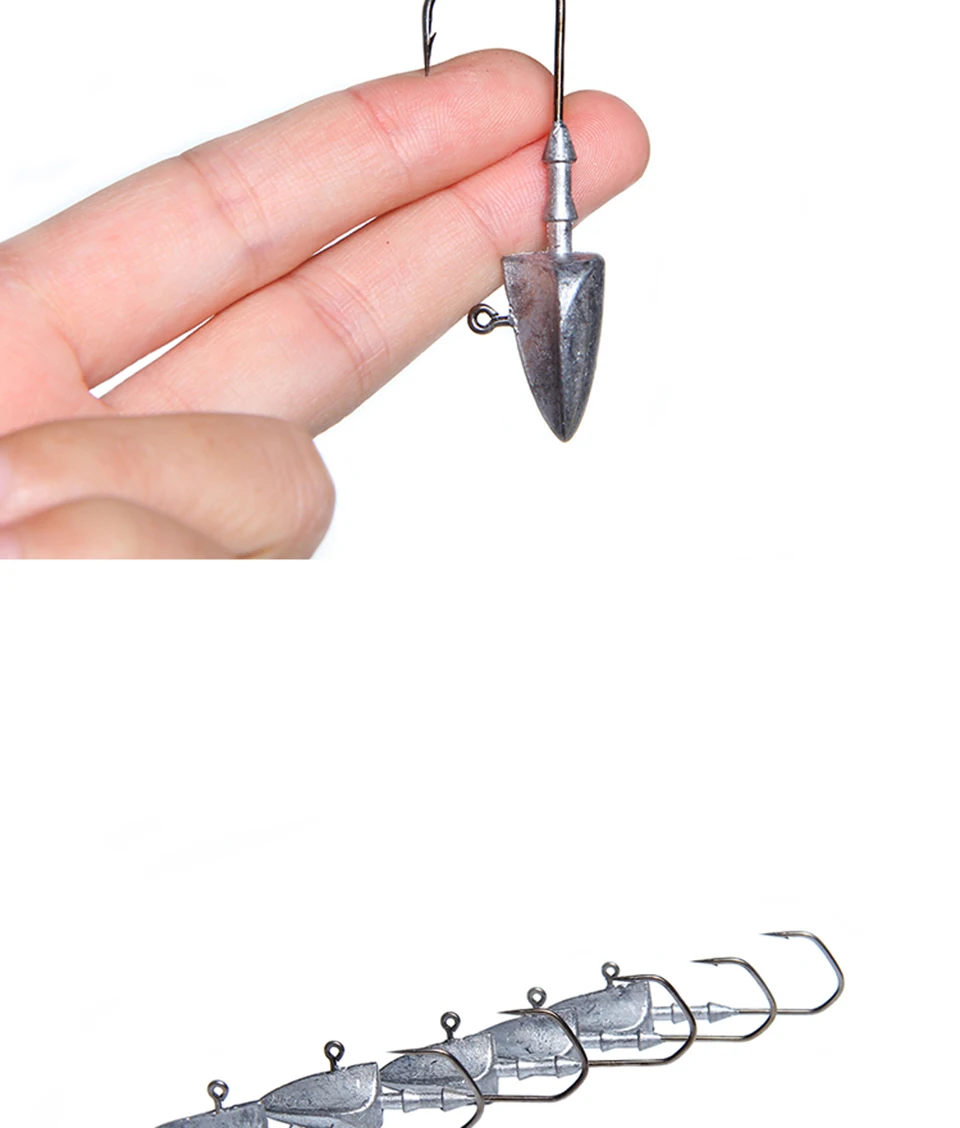Рыболовные крючки Walk Fish, 5 шт./лот, 3,5 г, 5 г, 7 г, 10 г, 14 г, 20 г, свинцовая головка, крючок, приманка, джиг, головка, разноцветные рыболовные снасти, крючки