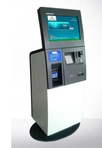 Киоск для оплаты купюр с сенсорным экраном приемником денег на возврат банкнот