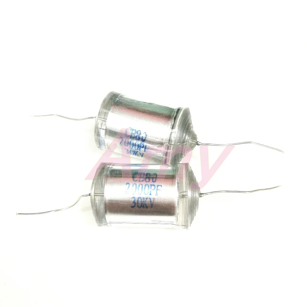 

CB80 axial lead polystyrene film high voltage capacitor CB80-30KV-2000PF DC