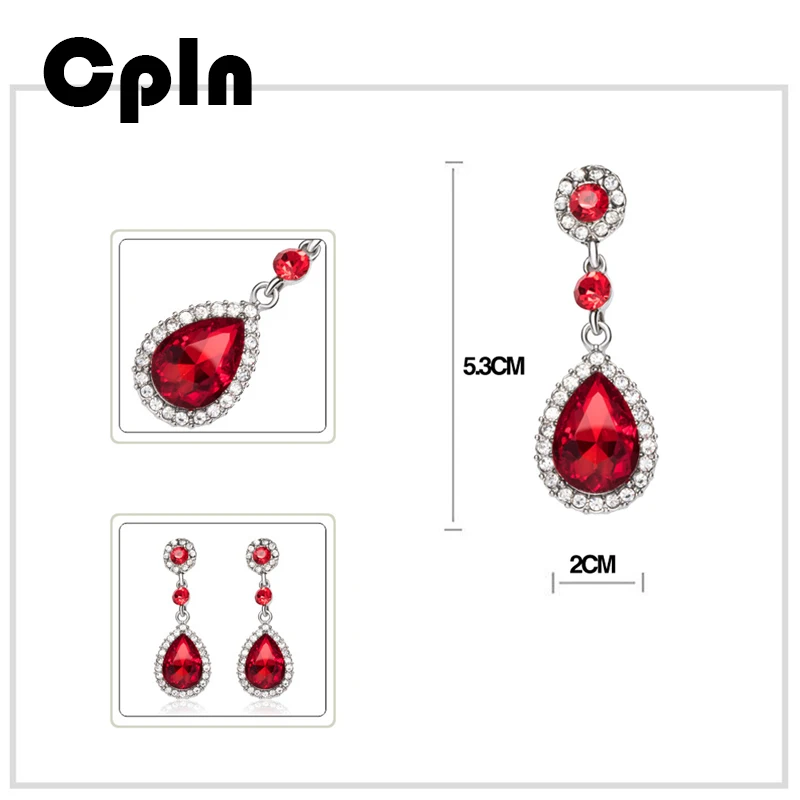 Cpln хрустальные дикие Висячие Эффектные серьги Свадебные высококачественные