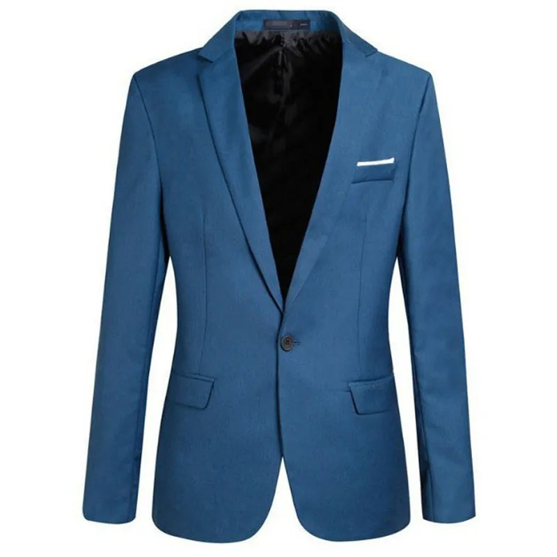 Мужской повседневный Блейзер приталенный пиджак в британском стиле модный