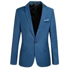 Мужской повседневный Блейзер, приталенный пиджак в британском стиле, модный брендовый деловой пиджак, Прямая поставка