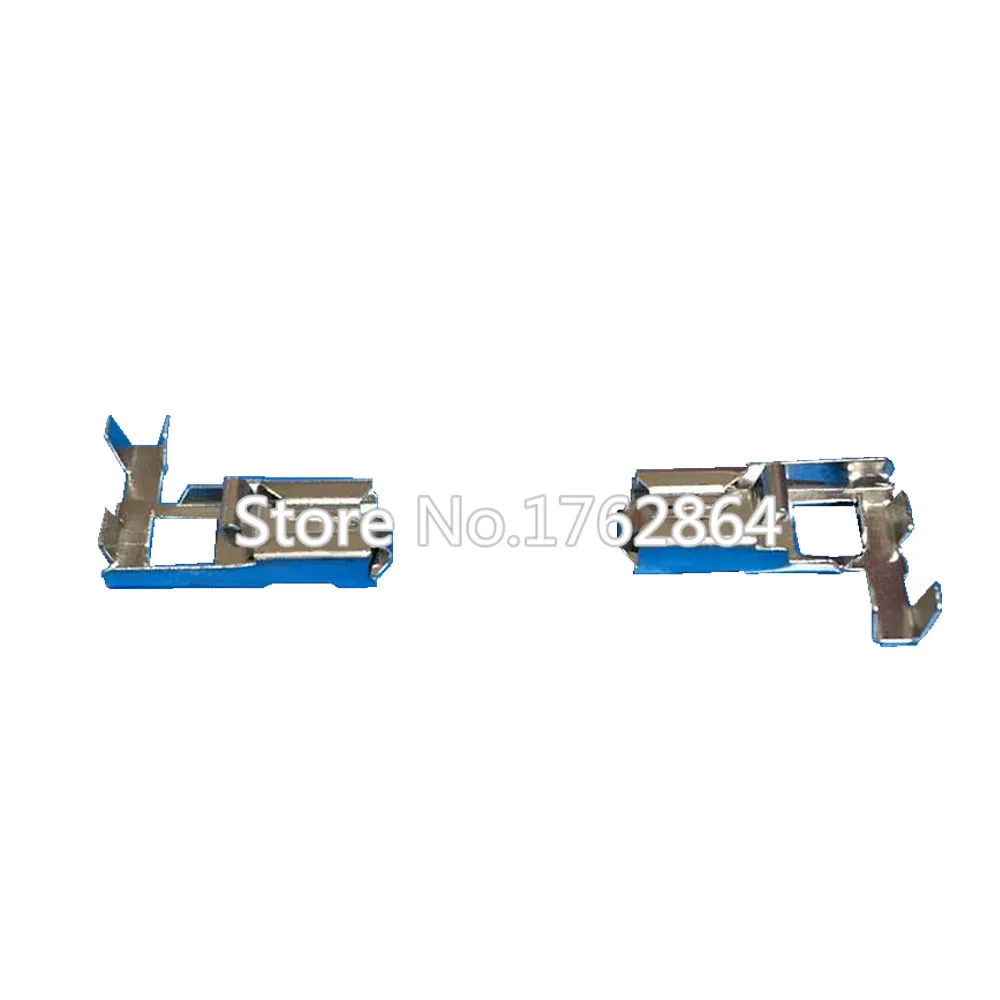 

100 PCS 6.3 series Elbows with Locks Plugs Terminals Automotive Connectors Terminals Copper Tin Plating DJ6247-D6.3B