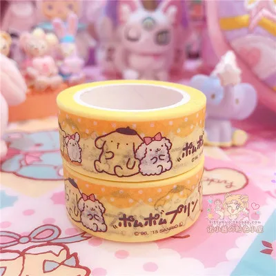 J 2 шт./лот, мультик, моя мелодия, маленькие звезды-близнецы, Cinnamoroll, Васи, лента, сделай сам, японская бумага, декоративная маскирующая лента, наклейки - Цвет: J