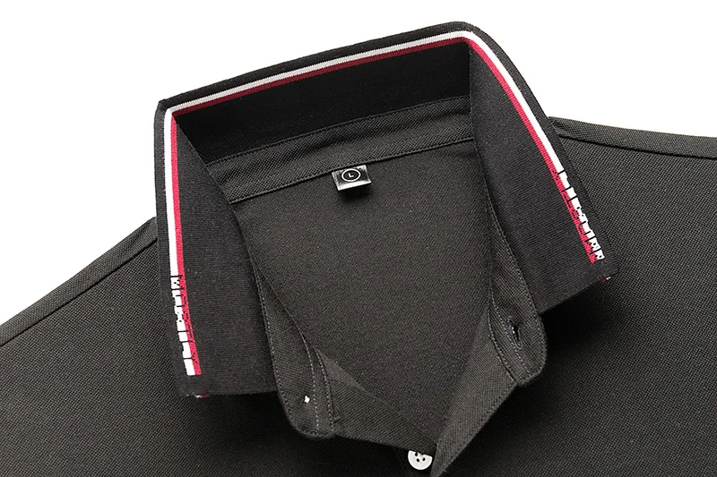 Hommes de POLO Chemises Marque Coton A Manches Courtes Camisas solide broderie Polo Dete Col montant Мужское поло Chemise plus la