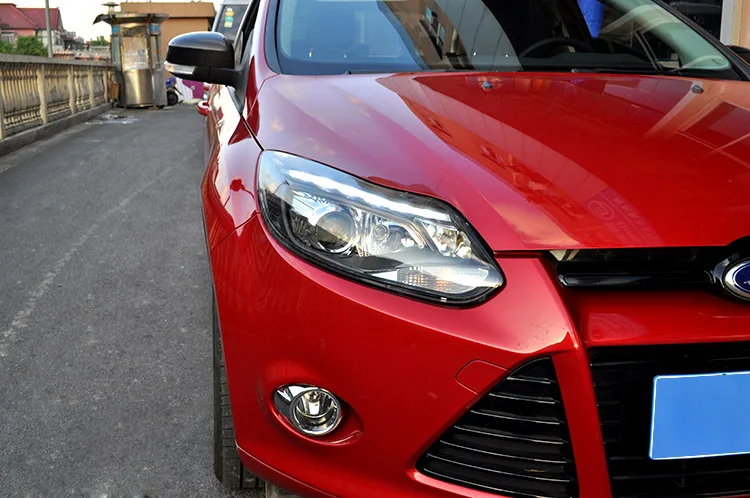 Автомобильные товары, автомобильный Стайлинг для Ford Focus 3 светодиодный налобный фонарь 2012-2013 для focus ST style светодиодный DRL H7 Hid опция Angel Eye Bi Xenon луч