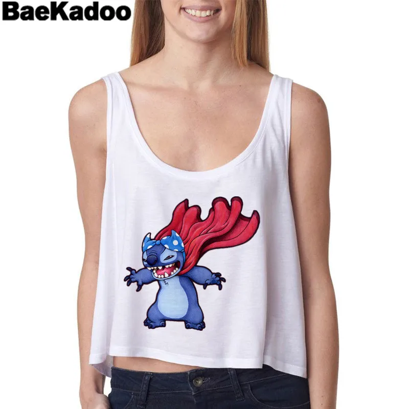 BAEKADOO Студенческая верхняя одежда топ с мультяшным принтом футболка белые