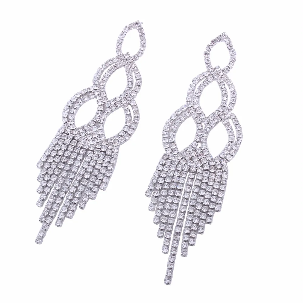 Милый горный хрусталь geo кисточкой шпильки Серьги для Для женщин коренастый