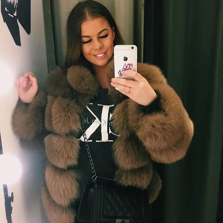 Tatyana Furclub натуральное меховое пальто из натурального Лисьего меха, пальто, куртка, модное меховое зимнее пальто для девочек, Женское пальто, большие размеры, можно изготовить по индивидуальному заказу