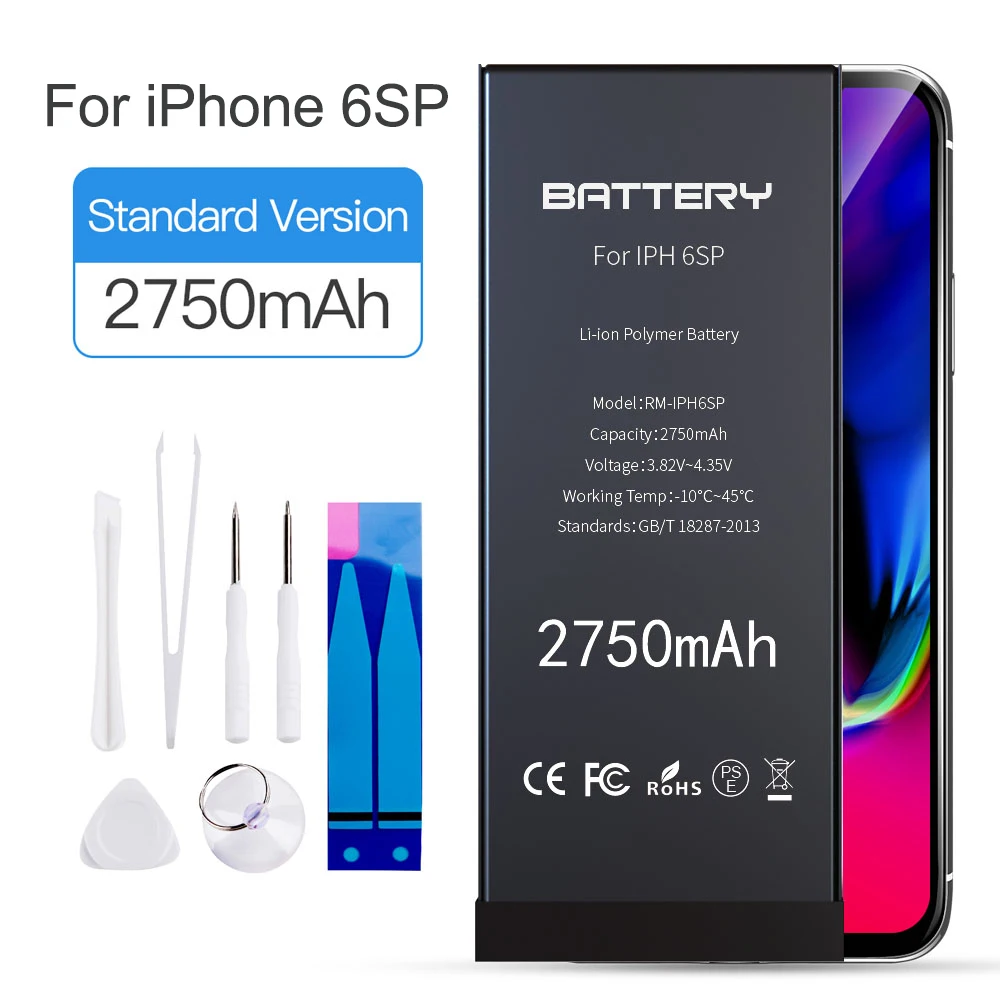 EFaith AAA +++ стандартная батарея для iPhone 6s Plus литий-ионная полимерная с реальной