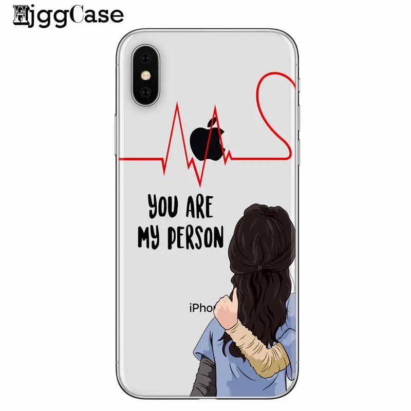 Чехол для телефона Greys Anatomy You're My Person iphone 7 6s 8 Plus 5 5S SE X XS MAX XR мягкий чехол huawei P9 P10 P20