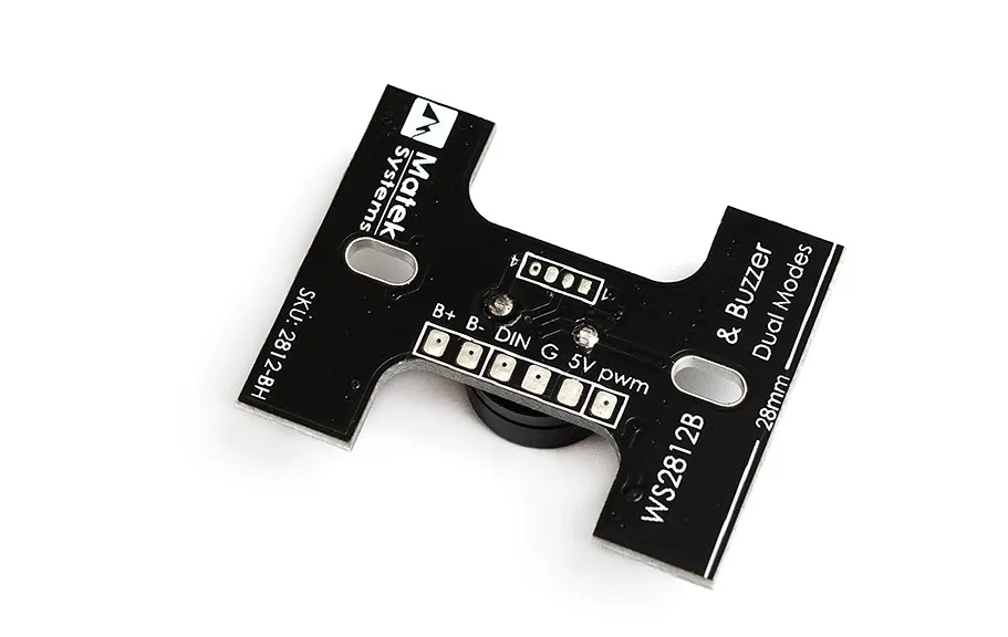 Matek System WS2812 BH 2 в 1 LED задний фонарь плата громкий звонок TX FC режим 8 огней 7 видов