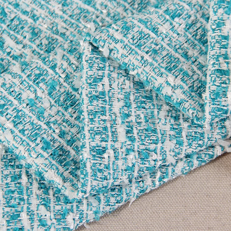 Пряжа окрашенная бабочка пряжа твидовая ткань модная женская куртка fabrics