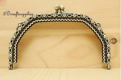 Металлическая оправа прошитая сумка рамка для кошелька с застежкой винтажная