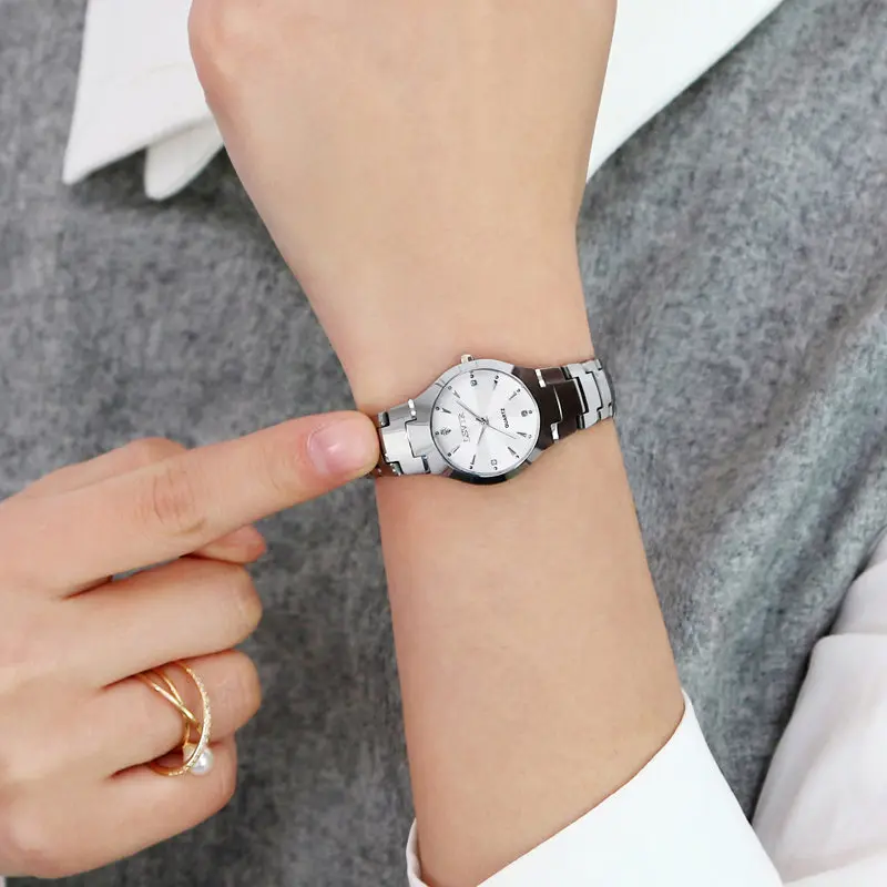 Muhsein Элитный Бренд женское платье часы Для мужчин пара любителей Повседневные