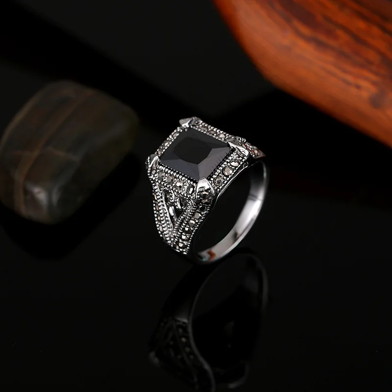 Высокое качество нержавеющая сталь для мужчин красный/черный квадратной формы с