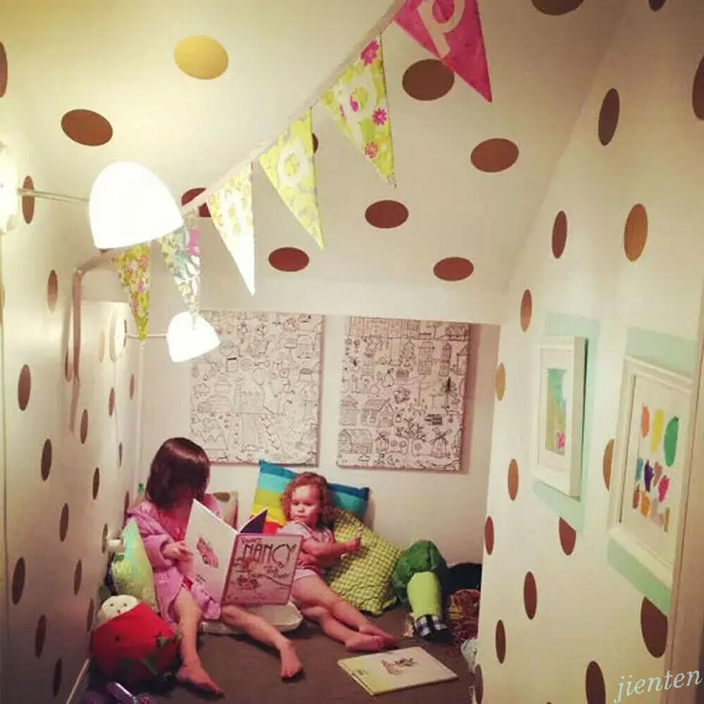 1 Набор стикеров в горошек для детской комнаты сада сделай сам Декор дома | Дом и