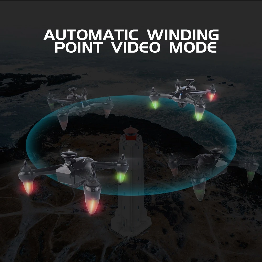 Профессиональные с GPS RC Дроны HD 1080 P 5G WI FI Камера Drone Follow Me (следуй за мной)