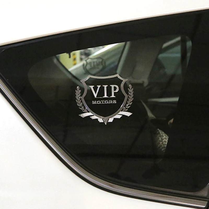 1 шт. серебристо-Золотой Металл VIP большая дверь логотипа автомобиля стикер