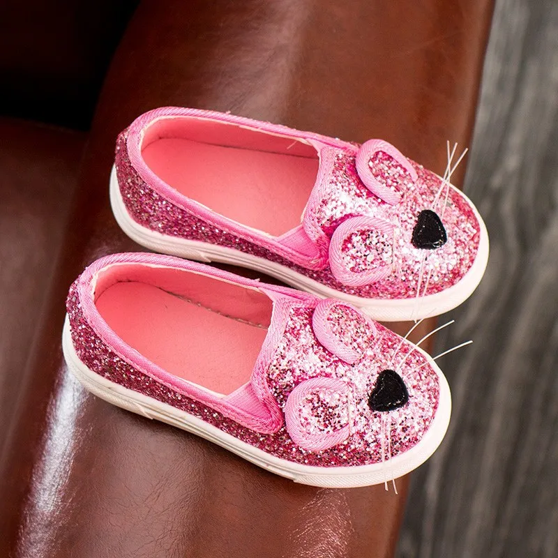 Новинка 2017 спортивная обувь принцессы для девочек с рисунком котенка и