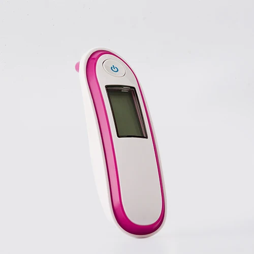 pink Инфракрасный ушной и лоб цифровой термометр Fever Alarm& Stores функция для детей и взрослых - Цвет: pink