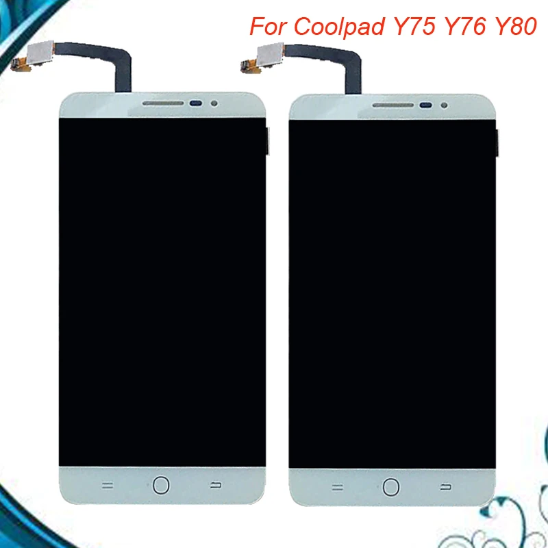 100% тестовый рабочий сенсорный экран и ЖК-дисплей для смартфона Coolpad E501 Y75 Y76 Y80D 5