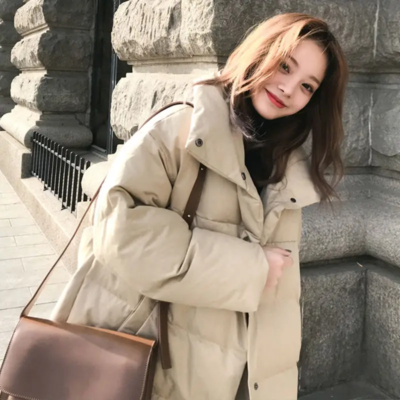 Oversized Coats Stand Collar Winter Jacket Women Down Cotton Parka Thicken Warm Long Coat Women Parkas Mujer Winter Coat C5607