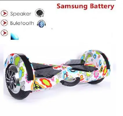 8 дюймов Электрический Скутер Ховерборд Bluetooth Динамик samsung аккумулятора