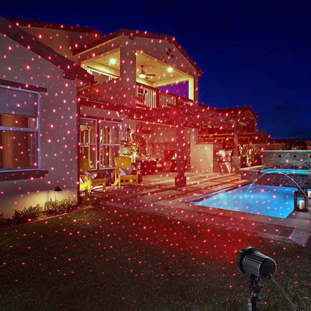 Открытый сад Звезда проектор Light Рождество лазерный ip44 Водонепроницаемый ИК