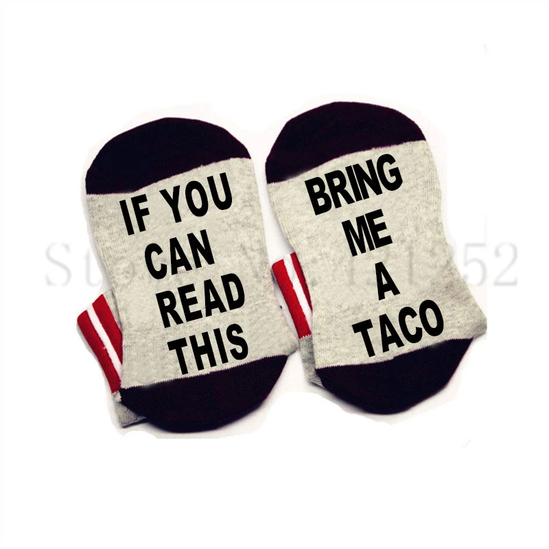 Носки Taco If you can read this Bring me хлопковые эластичные удобные носки унисекс Taco|Носки| |