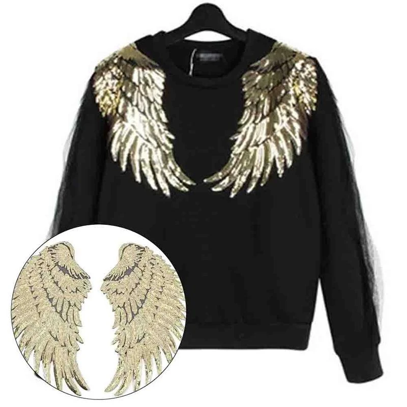 2 шт./лот аппликация блестящие нашивки для одежды сделай сам утюжок на блестках