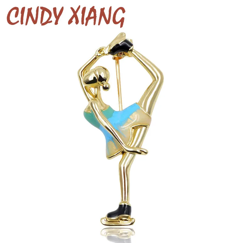 CINDY XIANG катания на коньках женские броши милые эмалированные булавки унисекс значки на рюкзак Броши пальто булавки бижутерия вечерние аксессуары Новинка