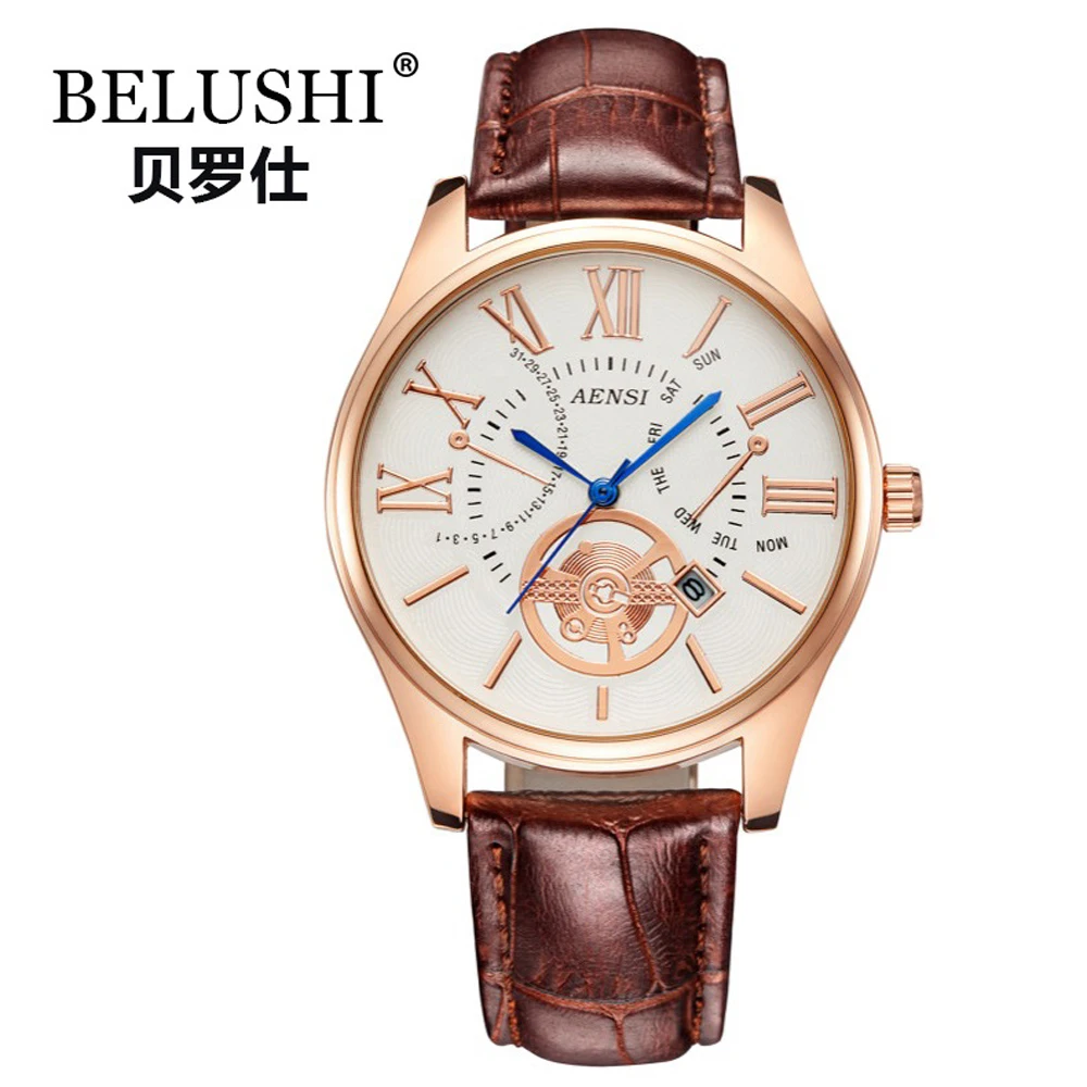 

Dropshipping Quartz Men's Watch Classic Leather Wristwatch 2020 Luxury Brand Date Clock Erkek Kol Saati Dress Bracelet Men Watch
